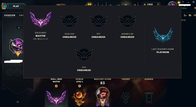 Debonair Leblanc • Pool Party Graves • Ruined Karma • Academy Ahri • Dragon Oracle Udyr • Faerie Court Ezreal • Haunted Zyra • Kitty Cat Katarina • Lunar Beast Fiora • Waterloo Miss Fortune • Diamond III • LVL41 • 67% WR • 27,1K BE • 1,05K RP • 10 Skins in Loot, Server: EU West