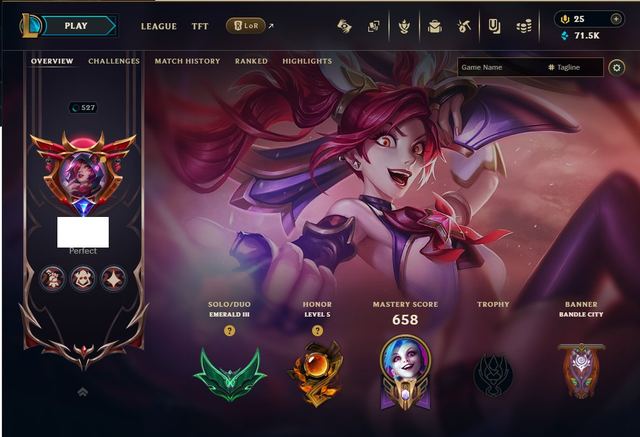 MAIN ACCOUNT • Full Champions • 71K BE • Emerald 3 • 234 Skins, Server: EU Nordic & East