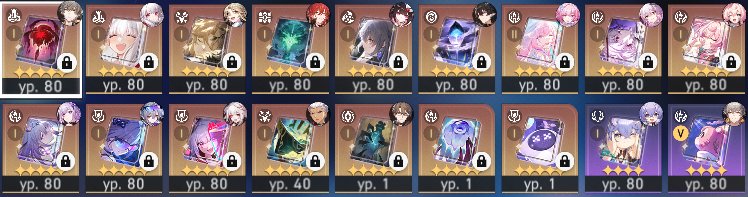 Kirrina • Castorice • Evernight • Himeko • Sparkle • 21 Legendaries • Mastery 70, Server: Europe