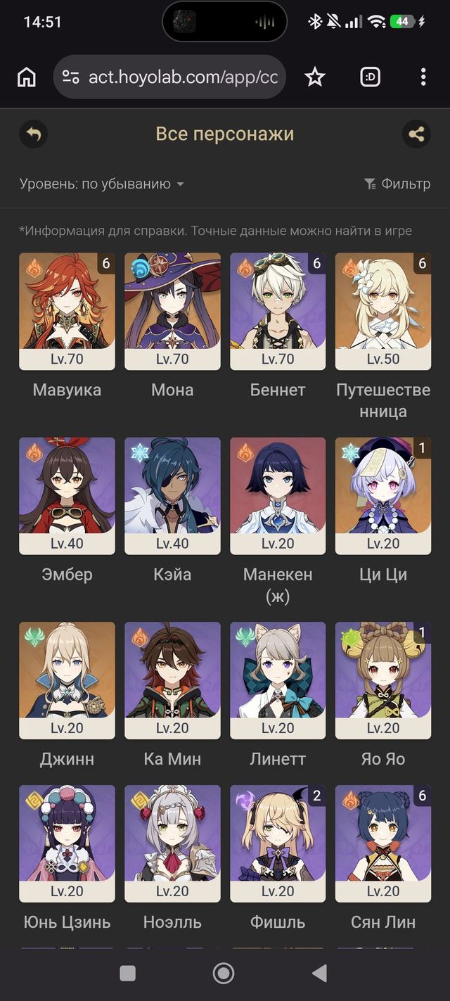 Mawuiqa C6 • Cyno • Mona • Qiqi C1 • Dehya • Jean, Server: America