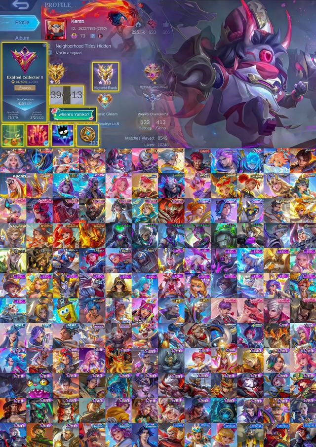 300 in prime • Collector Kimmy Cyclops Harith Nathan • Exorcist Granger • Aspirant Fanny
