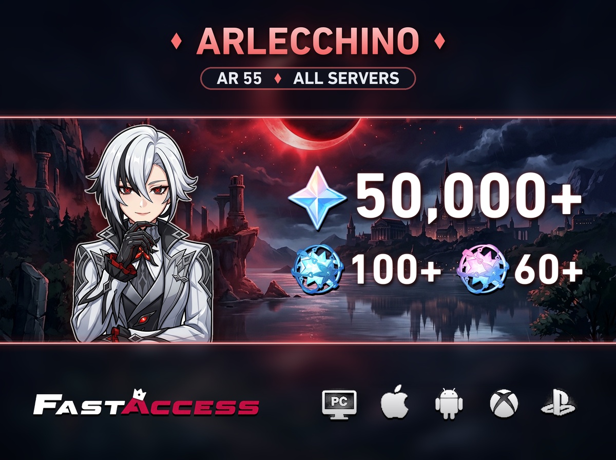 Arlecchino Starter + 50,000 Primogems