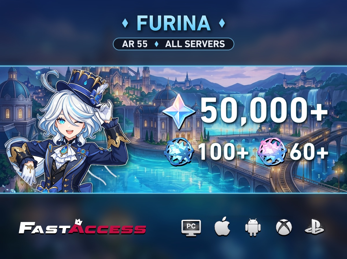 Furina Starter + 50,000 Primogems